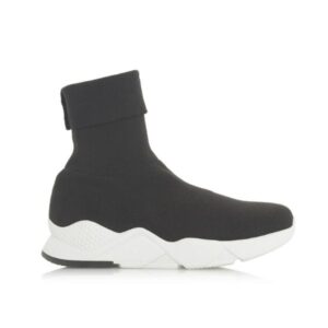 Dune Elmo – Black Slip On Sock Trainer