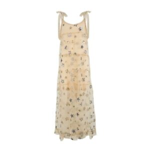 COOPER – TIERS IN HEAVEN DRESS (CREAM & GOLD)