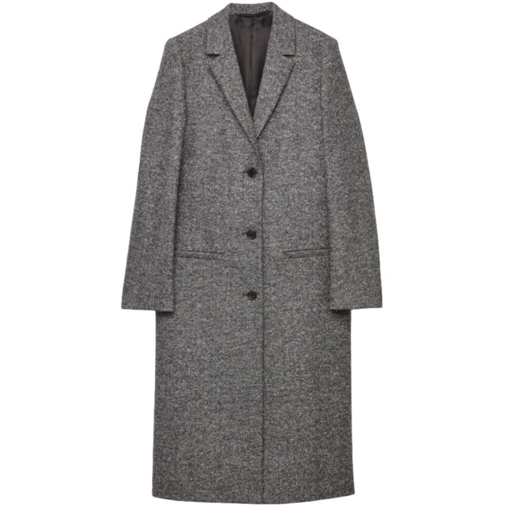 Coats inspired By Meghan Markle COS - LONG HERRINGBONE WOOL COAT