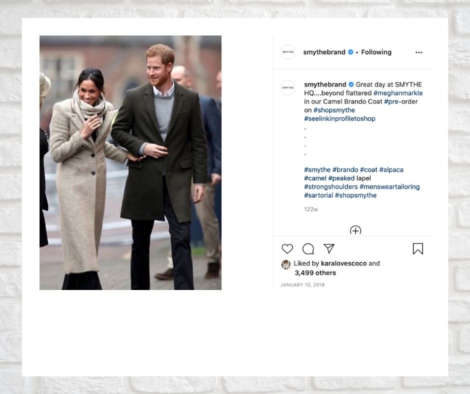 Coats Inspired by Meghan Markle - Smythe Brando