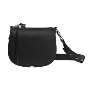 ALL SAINTS – CAPTAIN LEATHER ROUND CROSSBODY BAG