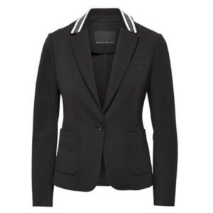 Banana Republic – Classic-Fit Ponte Contrast-Collar Blazer
