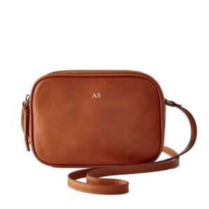 MARK & GRAHAM – The Essential Crossbody Bag, Camel, Leather