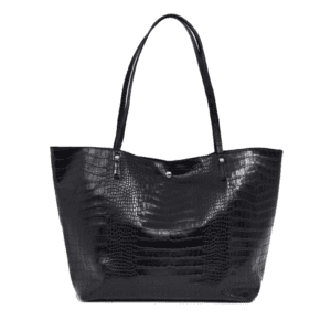 ASOS DESIGN croc bonded shopper bag