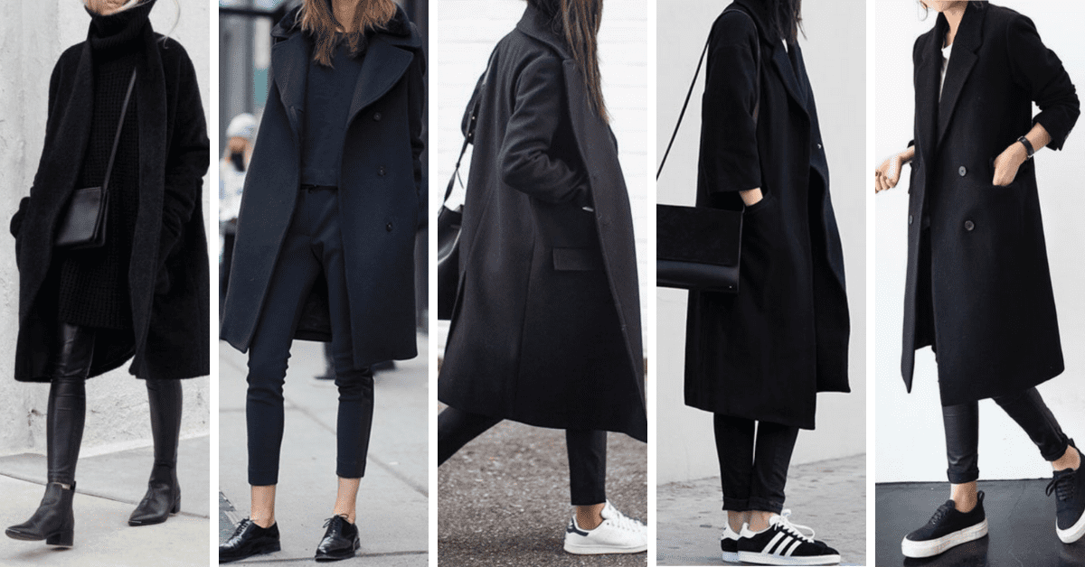 Stylish Black Winter Coats Collection