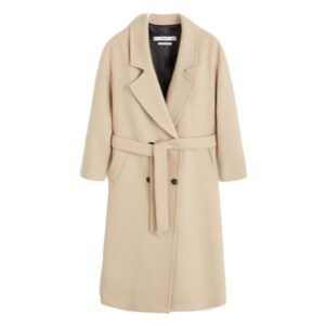 Mango Buttoned long trench