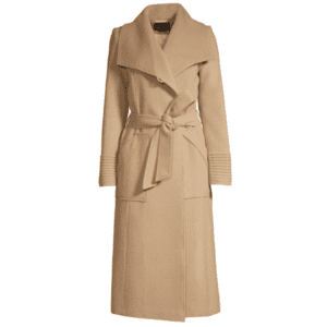 Sentaler – Long Wide-Collar Alpaca Wrap Coat