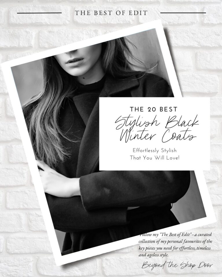 The 20 Best Stylish Black Winter Coats of 2019