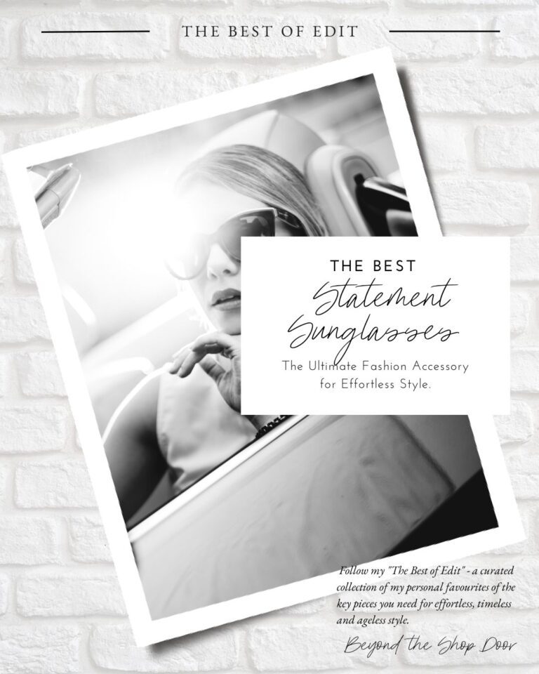 Statement Sunglasses - The Ultimate Fashion Accessory for Effortless Style