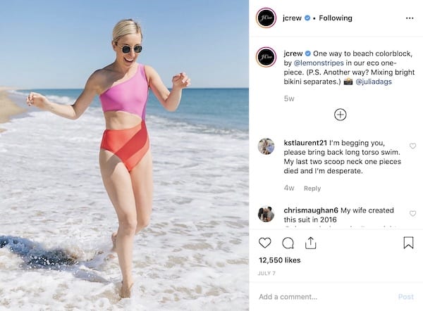 Best One-Piece Swimsuit Brands - J CREW