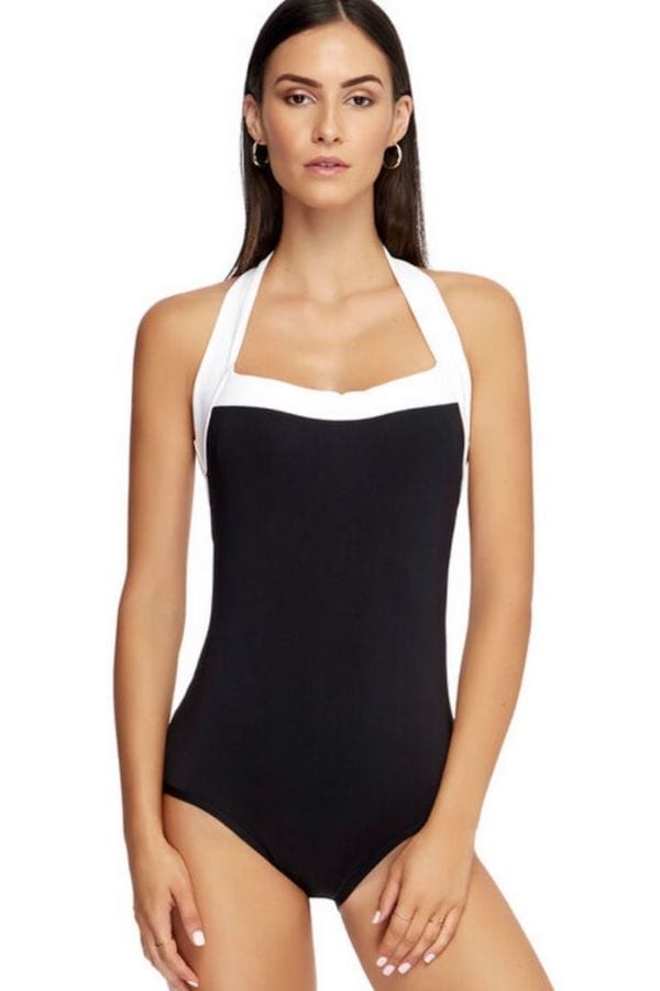 JETS – HALTER BOYLEG ONE PIECE