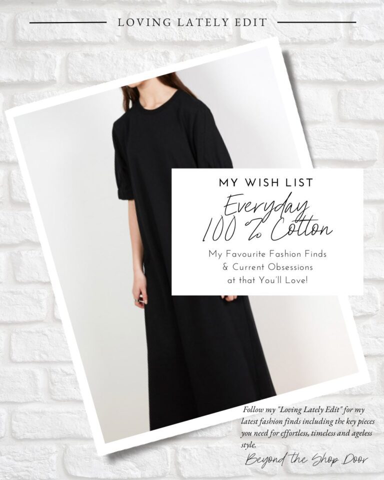 100% Cotton Everyday Items on My Wishlist