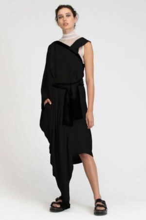 TAYLOR BOUTIQUE – EQUILATERAL DRESS TUNIC – BLACK