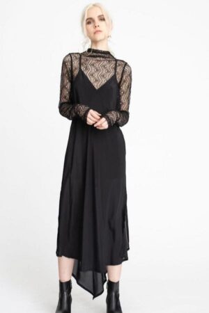 TAYLOR BOUTIQUE – INHERENT SLIP DRESS – BLACK