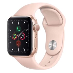 Apple Watch Series 5 – Gold Aluminum Case with Pink Sport Band