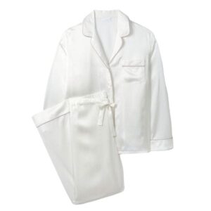 The White Company – Silk Contrast Piped Pyjama Set