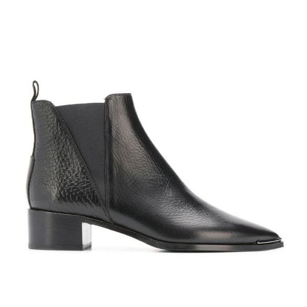 ACNE STUDIOS Jensen Grain Black Ankle Boot