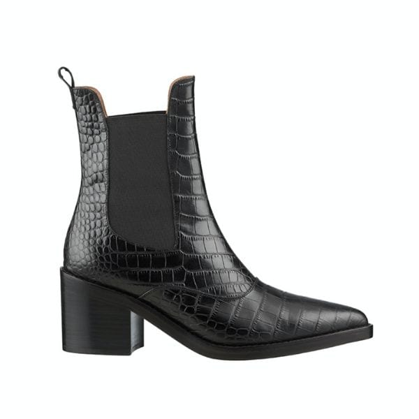 KAREN WALKER NYX CHELSEA BOOT BLACK CROC
