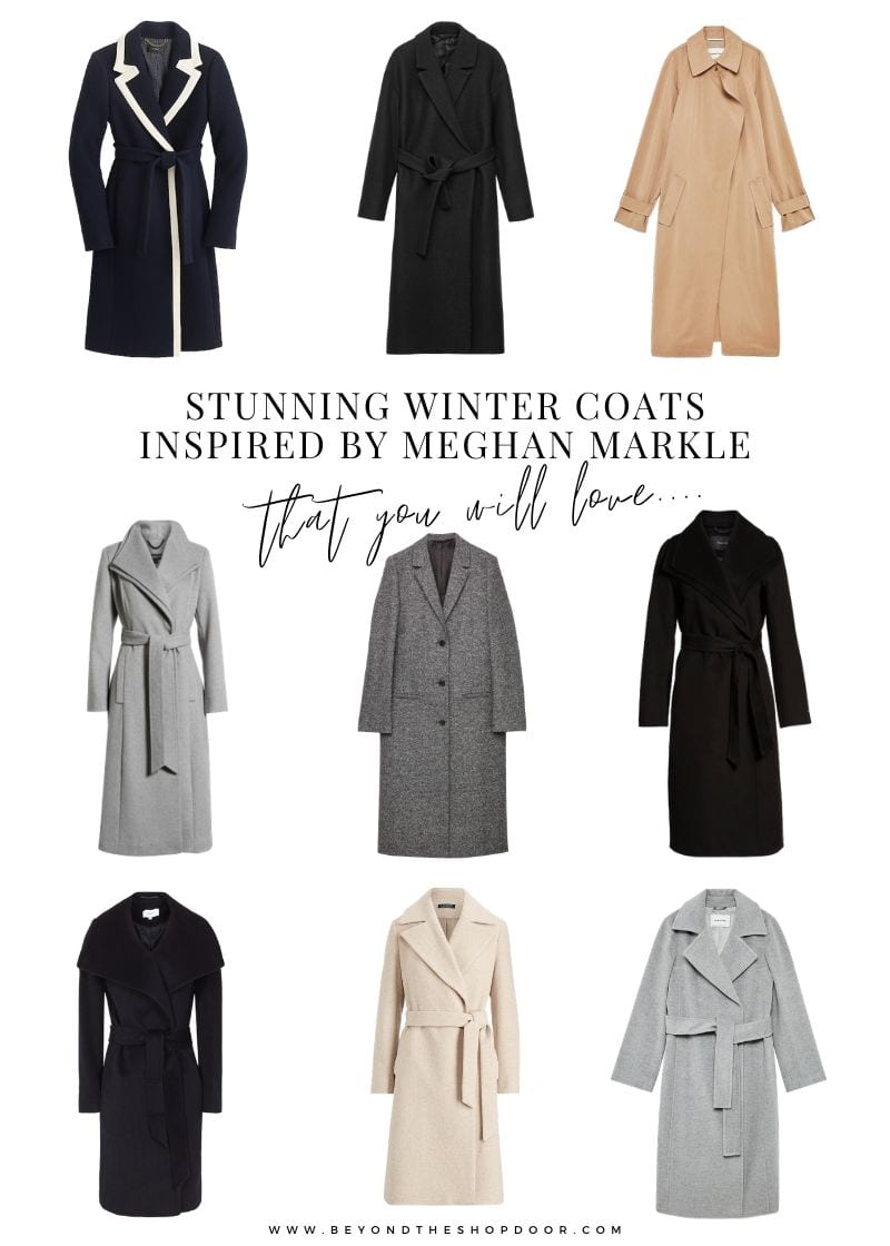 9 Stunning Winter Coats as worm by Meghan Markle 