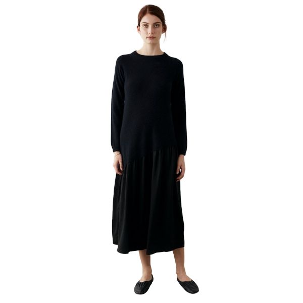 MARLE – PALM DRESS – BLACK