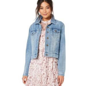 Mink Pink Establish Denim Jacket in Mid Vintage Blue