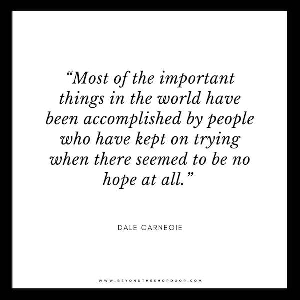 Inspirational Quotes on Strength in Hard Times - Dale Carnegie