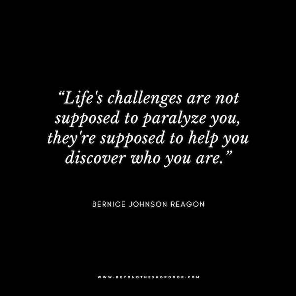 Inspirational Quotes on Strength in Hard Times - Bernice Johnson