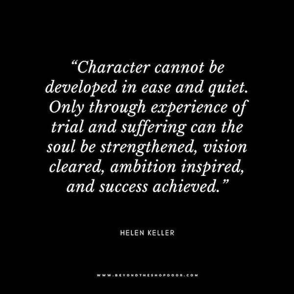 Inspirational Quotes on Strength in Hard Times - Helen Keller