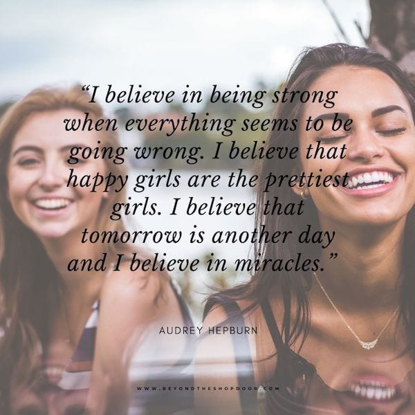 Inspiration Quotes on Strength in Hard Times - Audrey Hepburn