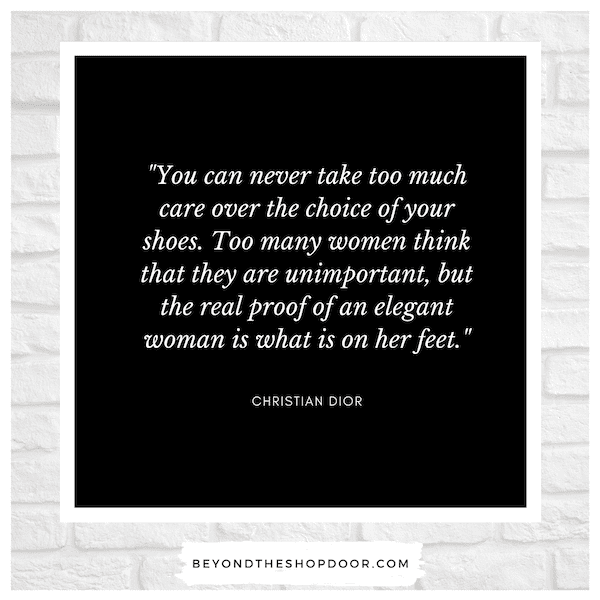 Shoe Quote - Christian Dior