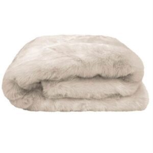 Maree Hynes Interiors | Faux Fur Throw Pebble