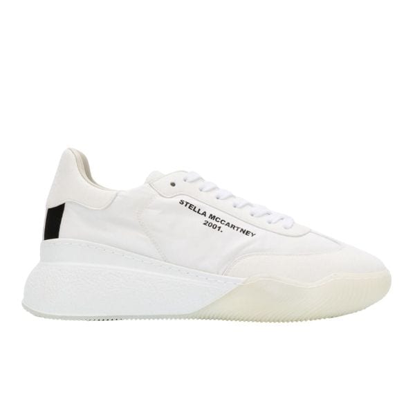 Minimalist White Sneakers - Stella McCartney Loop Logo Sneaker