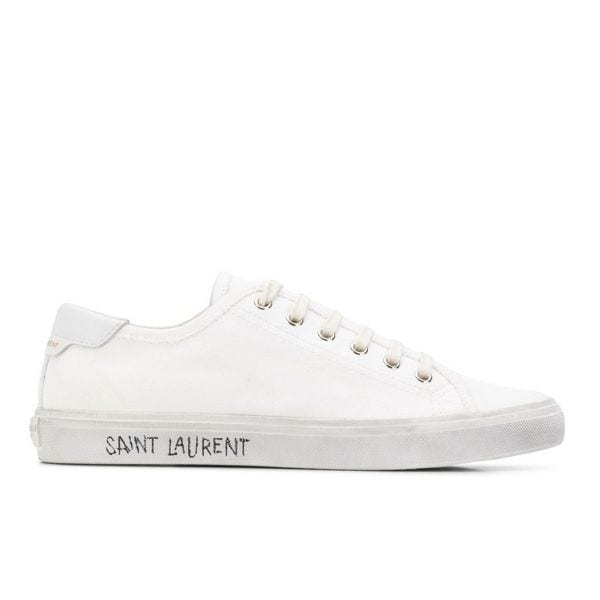 Minimalist White Sneakers - Saint Laurent Malibu