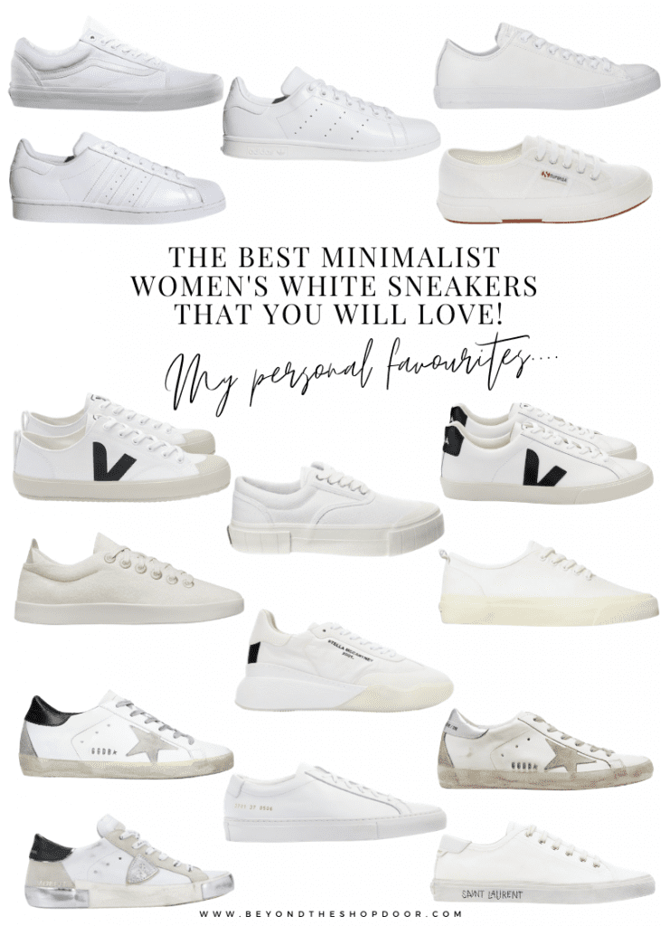 Minimalist White Sneakers - Collage Picture