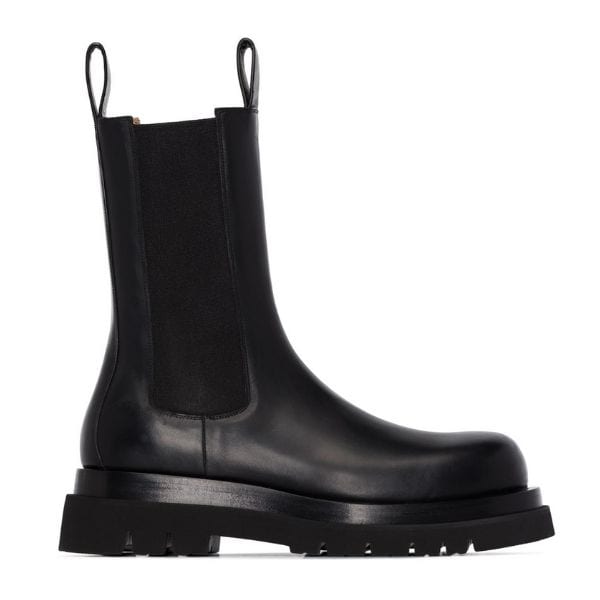 Black Chunky Chelsea Boot Bottega Veneta Lug Boot