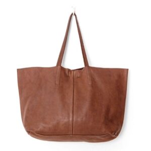 Juju & Co Unlined Tote – Cognac Leather