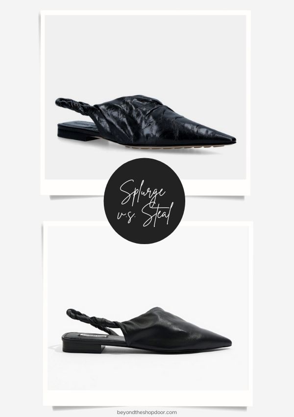 Spurge vs Steal - Point Ballet Flats