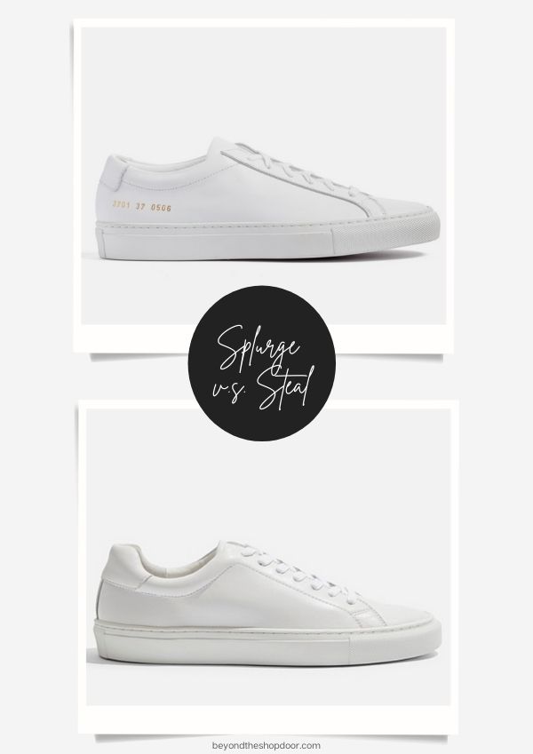 Splurge vs Steal Edit - Minimalist White Sneaker