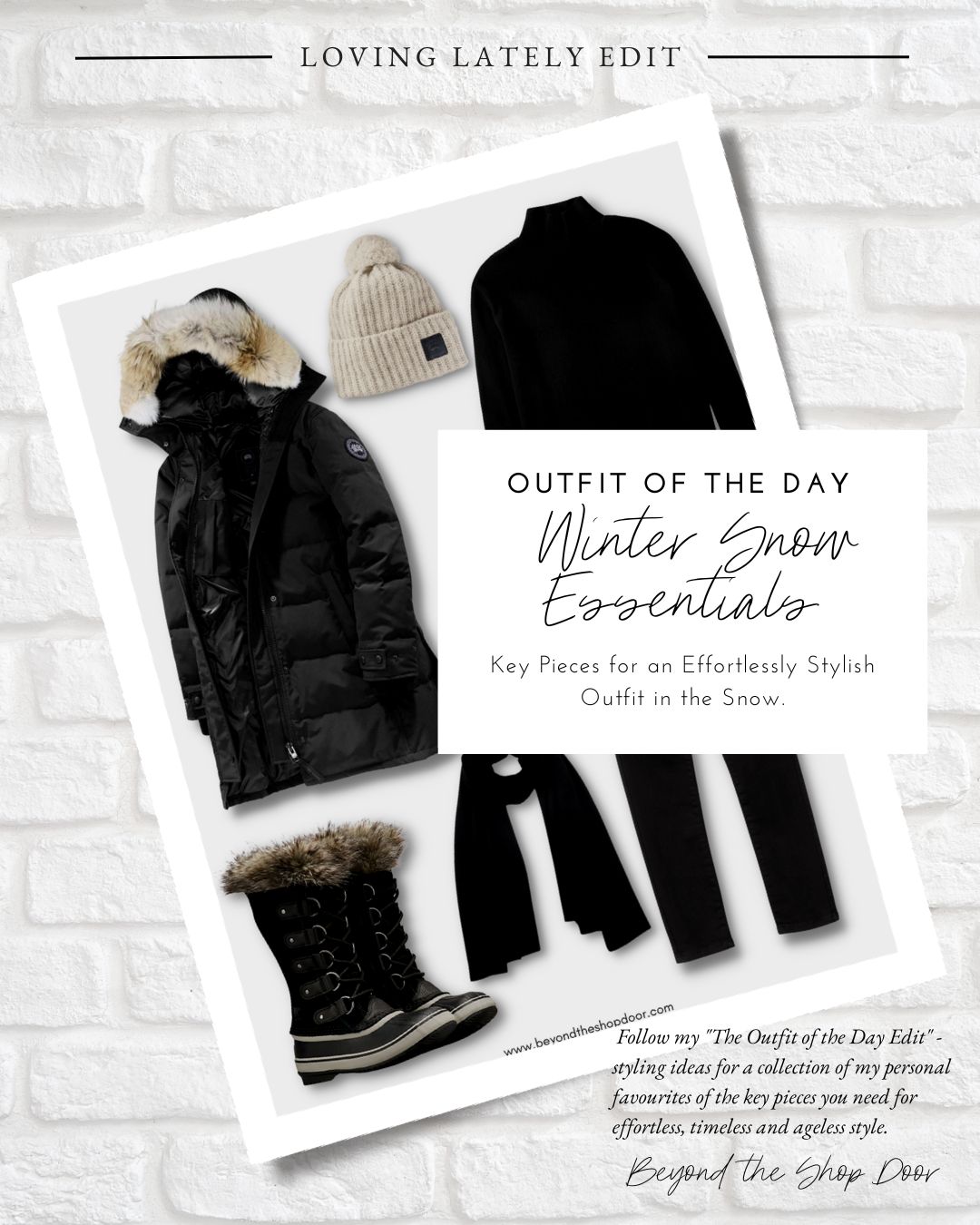 Winter Snow Outfit Essentials - Loving Lately Edit - Beyond The