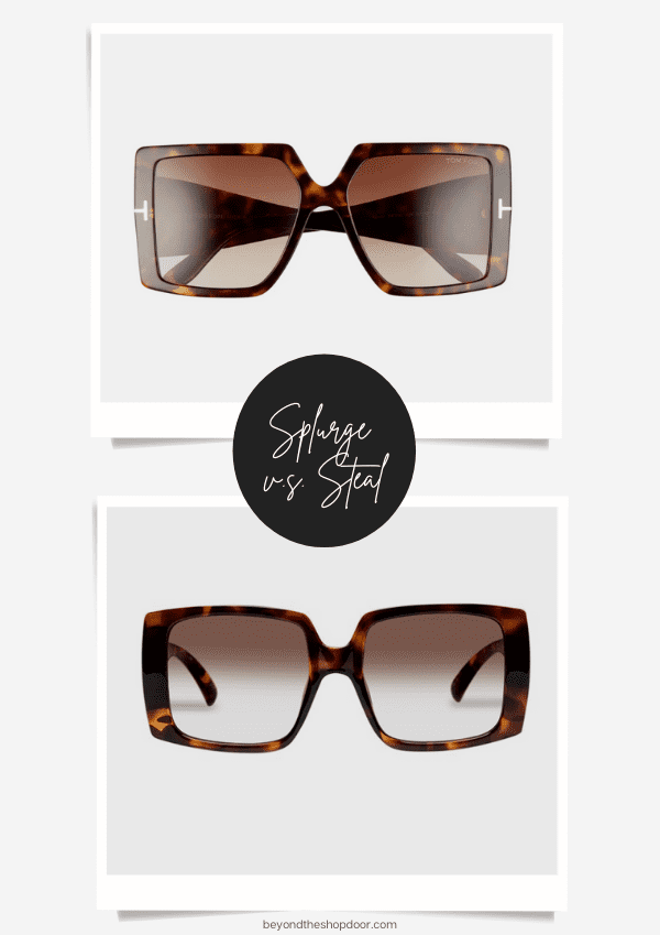 Oversized Vintage Inspired Sunglasses | SPLURGE VS STEAL Edit