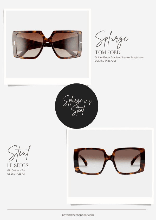 Oversized Vintage Inspired Sunglasses | SPLURGE VS STEAL Edit