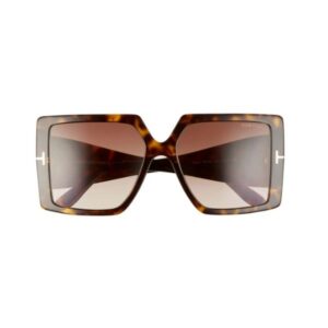 TOM FORD | Quinn 57mm Gradient Square Sunglasses