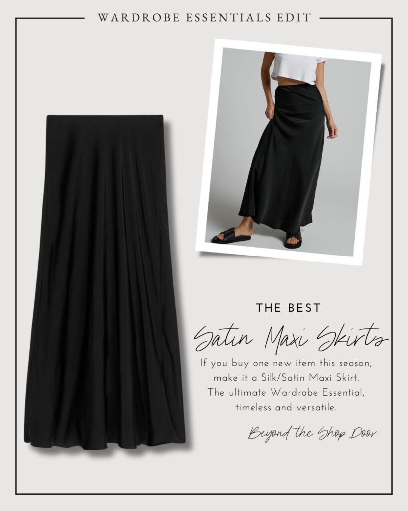 Best Silk Satin Maxi Skirt