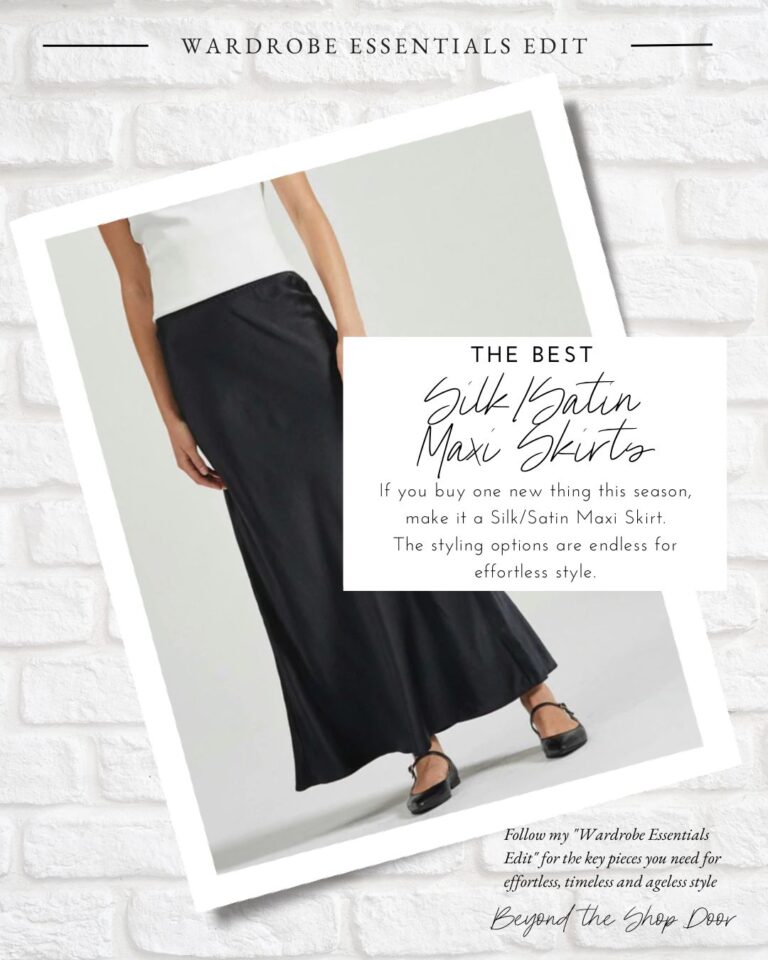 The Best Silk Satin Maxi Skirt