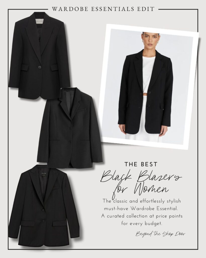 BLACK BLAZERS WARDROBE ESSENTIAL