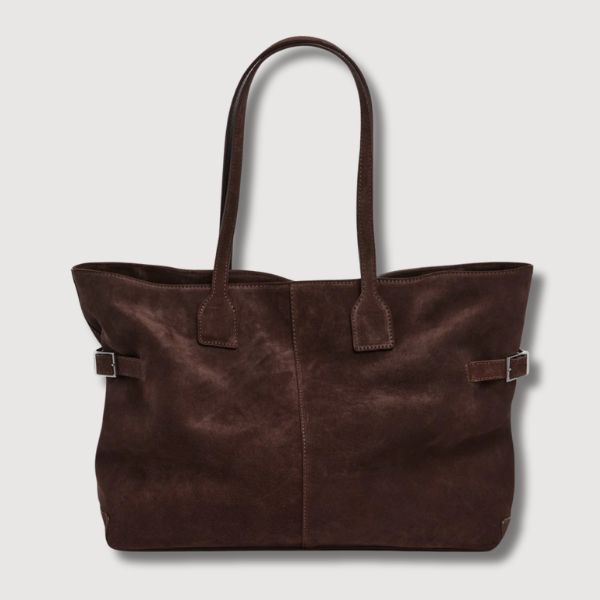 Brown Suede Tote Bags 