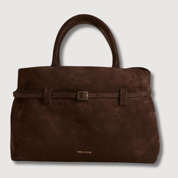 Brown Suede Tote Bags 