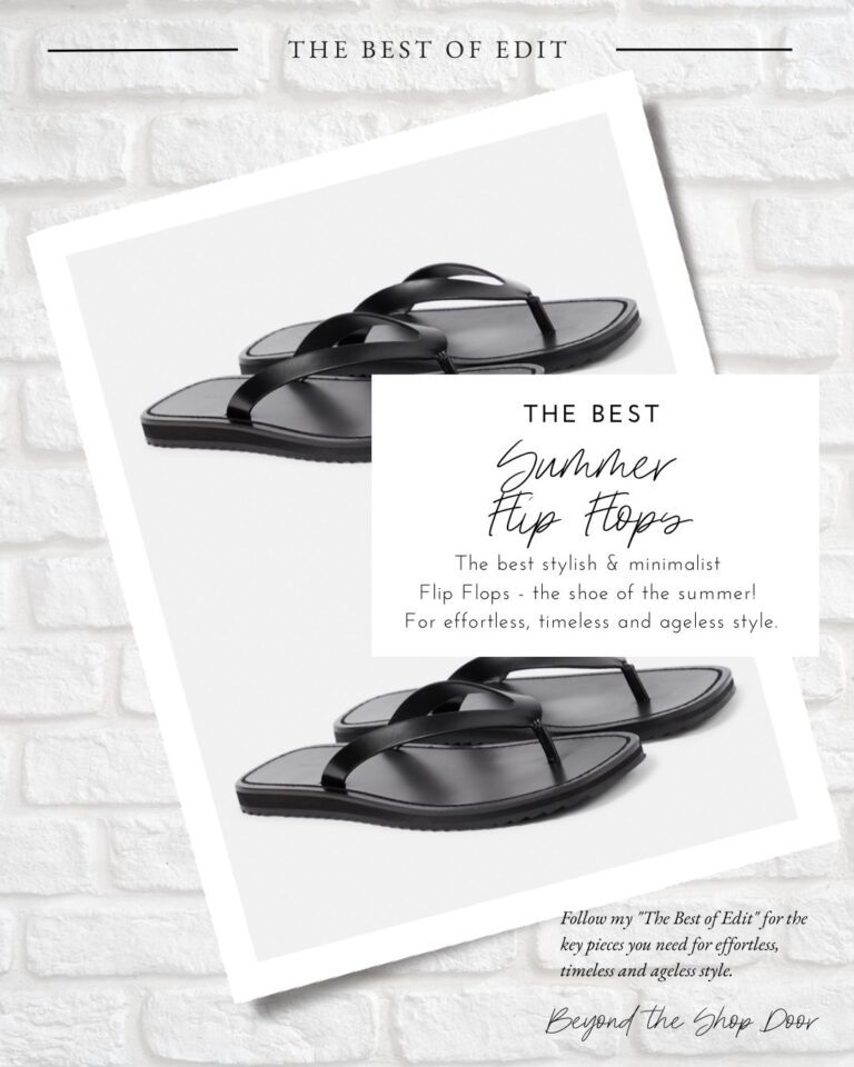 stylish minimalist flip flops