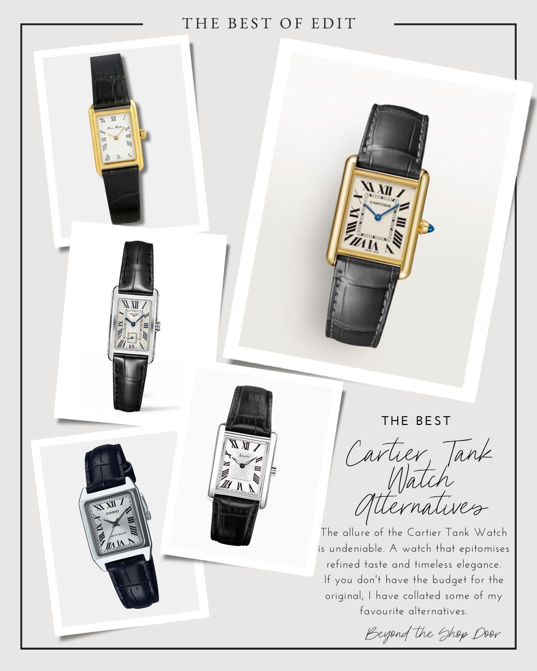 Affordable Alternatives for the Cartier Tank