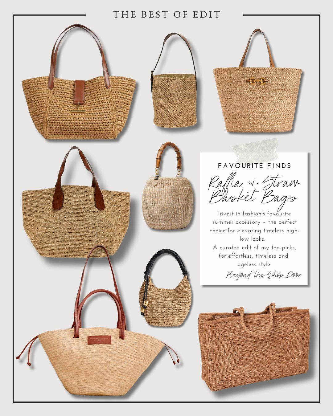 Best Raffia Straw Basket Bags